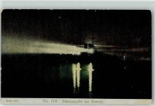 Scheinwerfer in Betrieb bei Nacht No. 114 Marine WK I