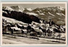 87545 W8978 Burgberg i. Allgäu - Daumengruppe Kirche St. Ulrich Winter