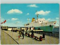 W2300 Kiel , Ostsee MS Kronprins Harald Fahne Oslo Kai Hafen
