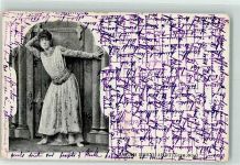 Sarah Bernhardt Filmschauspielerin AK Jüdische Persönlichkeit Gebrauchsspuren