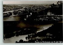 94032 W8390 Passau Privatfoto AK Hochwasser-Katastrophe 10. Juli 1954