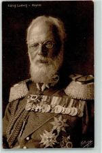 König Ludwig III Wwohlfahrtskarte Adel Bayern