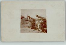 WK I zerstörte Geschütze Frankreich 1915 Waffe