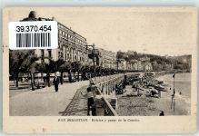 San Sebastian Donostia Mischfrankatur Zensur Stempel Phila Spanien Gebrauchsspuren