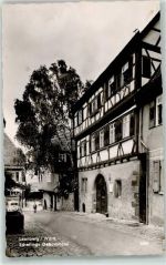 71229 W7250 Leonberg , Württ - Schelling's Geburtshaus Fachwerk