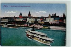 W6500 Mainz a Rhein Schiffe Personendampfer Rheinschiff 1918