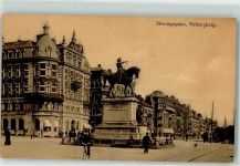 Helsingborg Hälsingborg 1914 - Skandinavien Statue von Magnus Stenbock Rathaus Järnvägsgatan Fahrrad