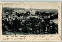 08645 O9933 Bad Elster 1901 - Kirche Gruss Fabrik