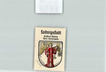 96337 W8642 Ludwigsstadt Vignette Wappen Kaffee Hag Engel Waage