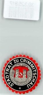 08451 O9630 Crimmitschau Siegelmarke Stadtrat zu Crimmitschau