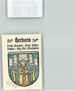 35745 W6348 Herborn , Hess Vignette Wappen Kaffee Hag ca. 1920-1940 Heiliger Petrus