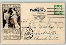 W8500 Nürnberg Jubiläum Landes Ausstellung 1906 Löwe Privatganzsache