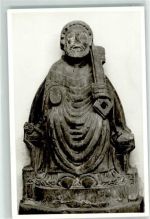 34560 W3580 Fritzlar Foto AK Dom Steinfigur Heiliger Petrus Ort lt. Fotograf