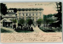 Marianske Lazne Marienbad 1902 Gebrauchsspuren Gasthaus Cafe Waldmühle