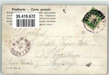 Hirsch sign.Müller EAW Serie 828 Jagdtier 1909 Künstlerkarte