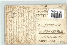Prag Praha Privatfoto AK Haus Ort handschriftlich