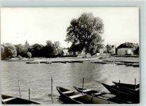 14712 O1831 Semlin Gebrauchsspuren Bootshafen Ruderboote