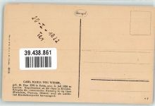 Carl Maria von Weber Autogramm Verlag Stengel Nr.49068 Komponist Künstlerkarte