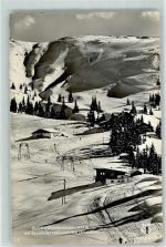 6370 Kitzbühel Foto AK Skilift Steinbergkogel Sporthotel Hochbrunn Winter Schnee