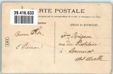 handgemalt Stiefmütterchen Name auf AK 1908