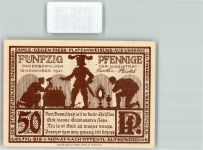 33098 W4790 Paderborn Geldschein Notgeld 50 Pfennig Paderborner Dom Domschatz