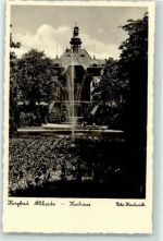 Bad Altheide Polanica Zdroj Foto AK Kurhaus Springbrunnen