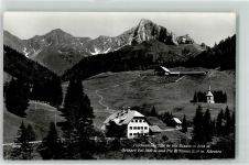 9640 Plöcken - Plöckenhaus mit Blaustein Großer Pal und Piz di Timau