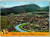 9500 Villach-Innere Stadt - Fliegeraufnahme Montasio Dobratsch Wappen