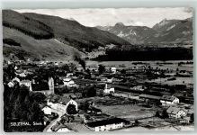 8900 Selzthal Foto AK Kirche Bahnhof