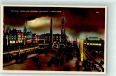 Blackpool - Princess Parade and Memorial Illumations bei Nacht