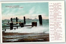 27472 W2190 Cuxhaven - Alte Liebe Springflut Frachtschiffe Gedicht