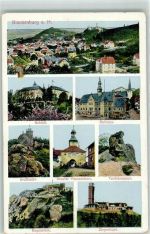 38889 O3720 Blankenburg Harz - Schloß Rathaus Regenstein Kloster Michaelstein Teufelsmauer