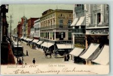 Mexiko City 1905 - Calle del Refugio Straßenbahn
