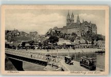 01662 O8250 Meißen , Sachs FOTO KEINE AK Albrechtsburg Dom Elbbrücke