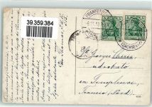 09111 O9000 Chemnitz , Sachs 1913 Gebrauchsspuren Am Schlossteich Ruderboot Schwan Frau Kirche