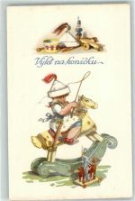 Spielzeug Schaukelpferd Editeur B. Koci Nr. 11 Fischerova-Kvechova, M.