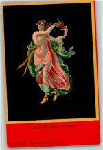 Erotik Bacchante Danseuse de Pompei sign.E.Rasozino Gallerie Umberto I Mythologie