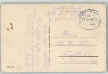Düsseldorf - Mülheim Ruhr Zug 480 Bahnpoststempel 1916