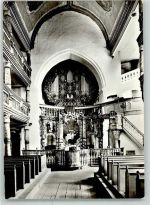 98617 O6101 Herpf Foto AK Dorfkirche Kirchenorgel Altar Kanzel