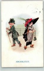 Abgeblitzt The Flapper Series 195 Humor 1913 Künstlerkarte