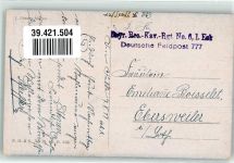 sign.J.Nosel Geige Feldpost Bayr.Reserve Kavallerie Regiment Nr.6 Mozart, W. A. 1917 Künstlerkarte