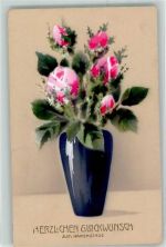 Kerns Rosen in Vase Namenstag 1916