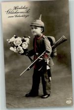 Junge als Soldat Rosen Geburtstag 1916