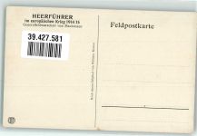 Heerführer WK I Mackensen Künstlerkarte