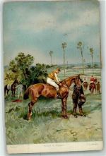 sign.Brown J.L. Verlag Stengel Nr.29213 Reiten Künstlerkarte