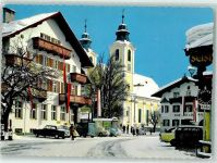 6380 St. Johann in Tirol - Postamt Kirche Gasthaus Tankstelle
