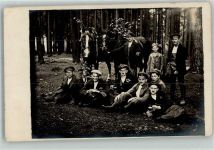Soldaten Bierkrug Pferd Privatfoto AK