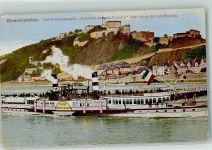 W5400 Ehrenbreitstein Seitenraddampfer Kaiserin Auguste Victoria Rheinschiff 1920