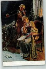 sign.Volkmer H. Geige Mozarts erste Liebe Verlag Hanfstaengl Nr.22 Mozart, W. A. Künstlerkarte