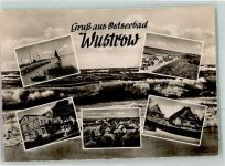 18347 O2598 Ostseebad Wustrow - Hafen Strand Reethäuser